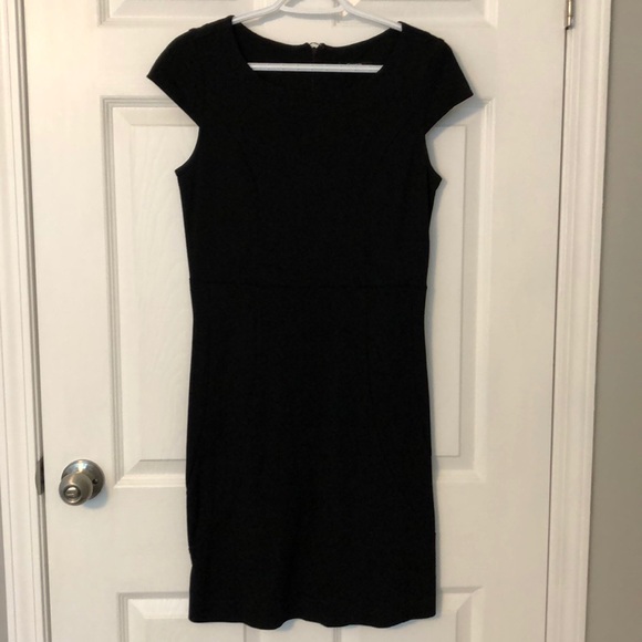 Black knit fitted dress - Picture 1 of 6
